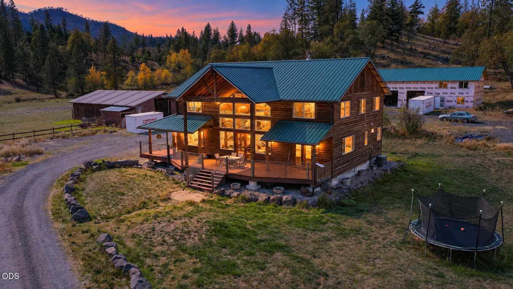 2 Front Twilight Photo. Photo 2 of 78, 9500 Butte Falls Highway, Eagle Point, OR 97524