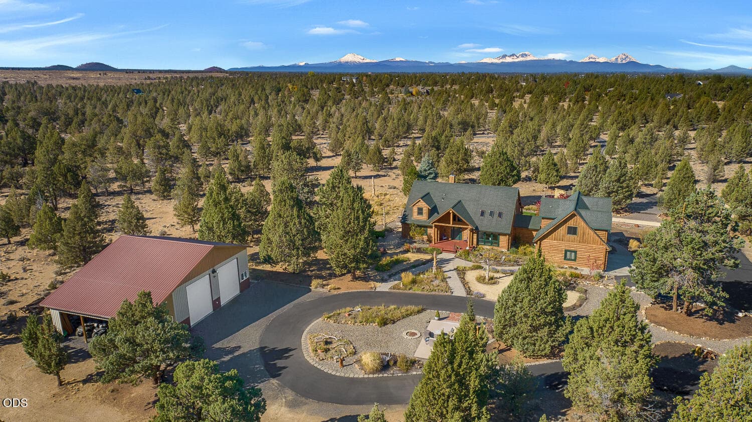 Custom Log Home & Detached Shop. Photo 2 of 60, 23435 Butterfield Trail, Bend, OR 97702