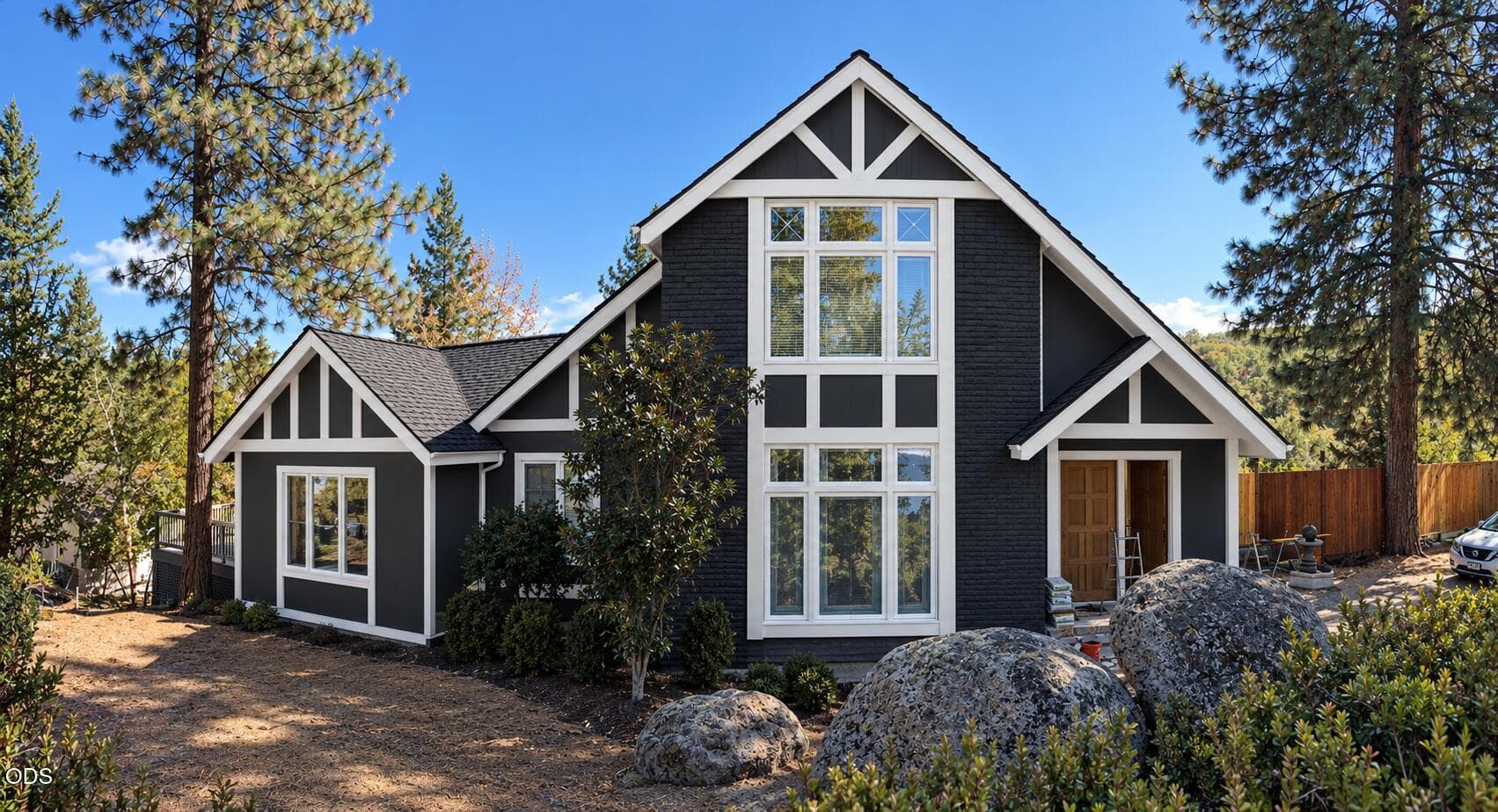 Modern Charcoal Tudor House Renovation. Photo 3 of 6, 1120 S Mountain Avenue, Ashland, OR 97520