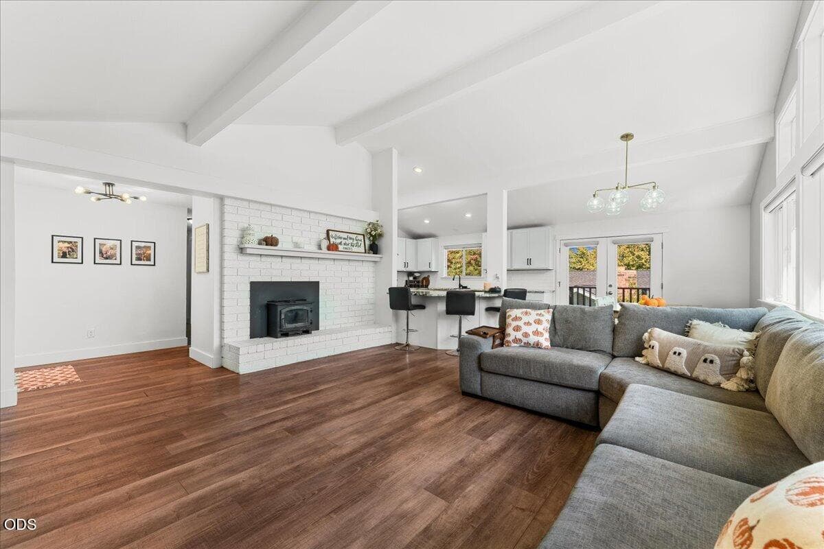 07-Living Room + Fire Place. Photo 5 of 39, 449 S Wexford Circle, Medford, OR 97504