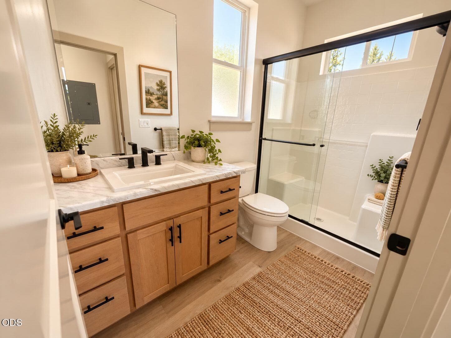 05_Warm Scandinavian Farmhouse Bathroom. Photo 5 of 12, 158 N Mountain Avenue, Ashland, OR 97520