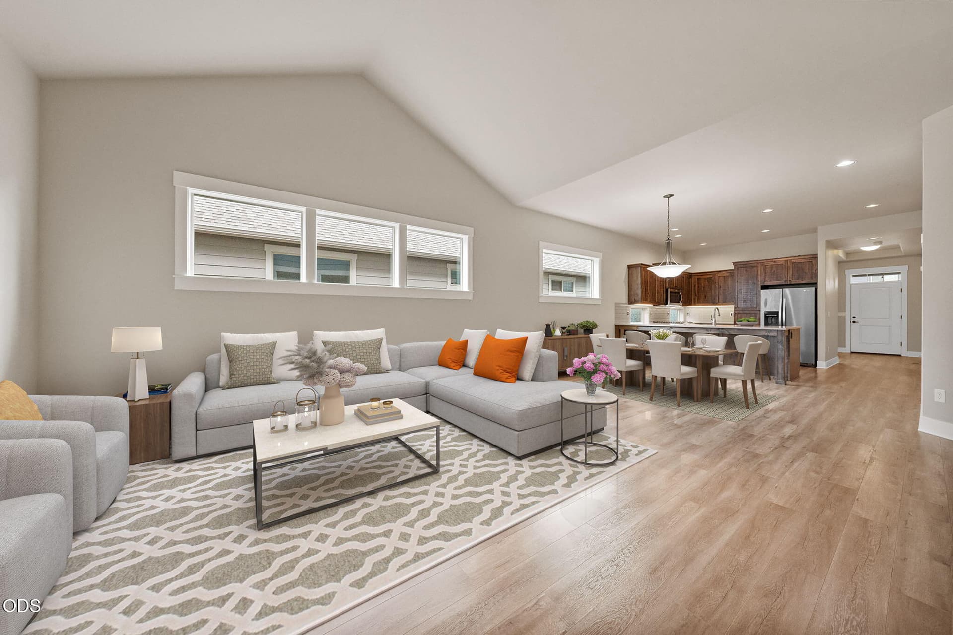 Virtually Staged Great Room. Photo 5 of 42, 61048 SE Stari Most Loop, Bend, OR 97702