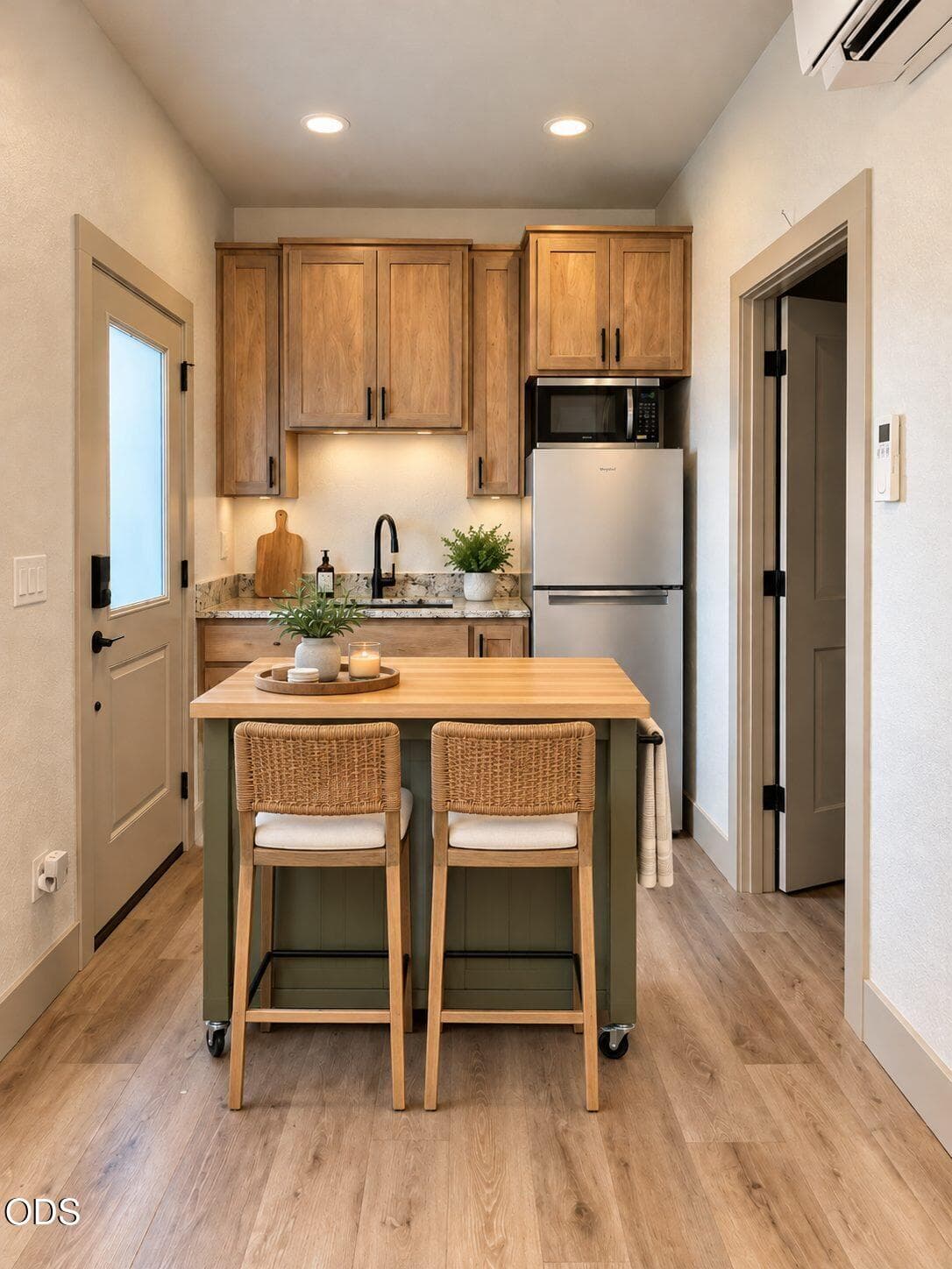 05_Symmetrical Sage Green Kitchen Island. Photo 5 of 10, 166 N. Mountain Ave., Ashland, OR 97520