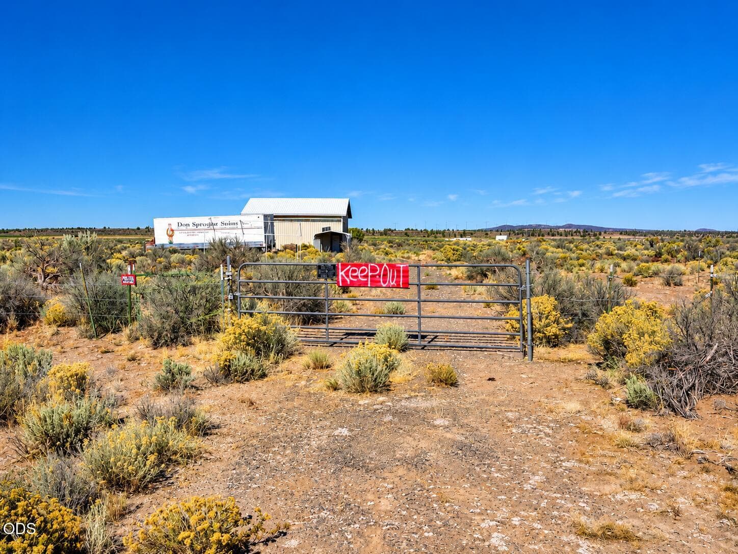 Remote Desert Ranch Gate and Outbuilding. Photo 2 of 18, 86645 Stagecoach Lane, Christmas Valley, OR 97641