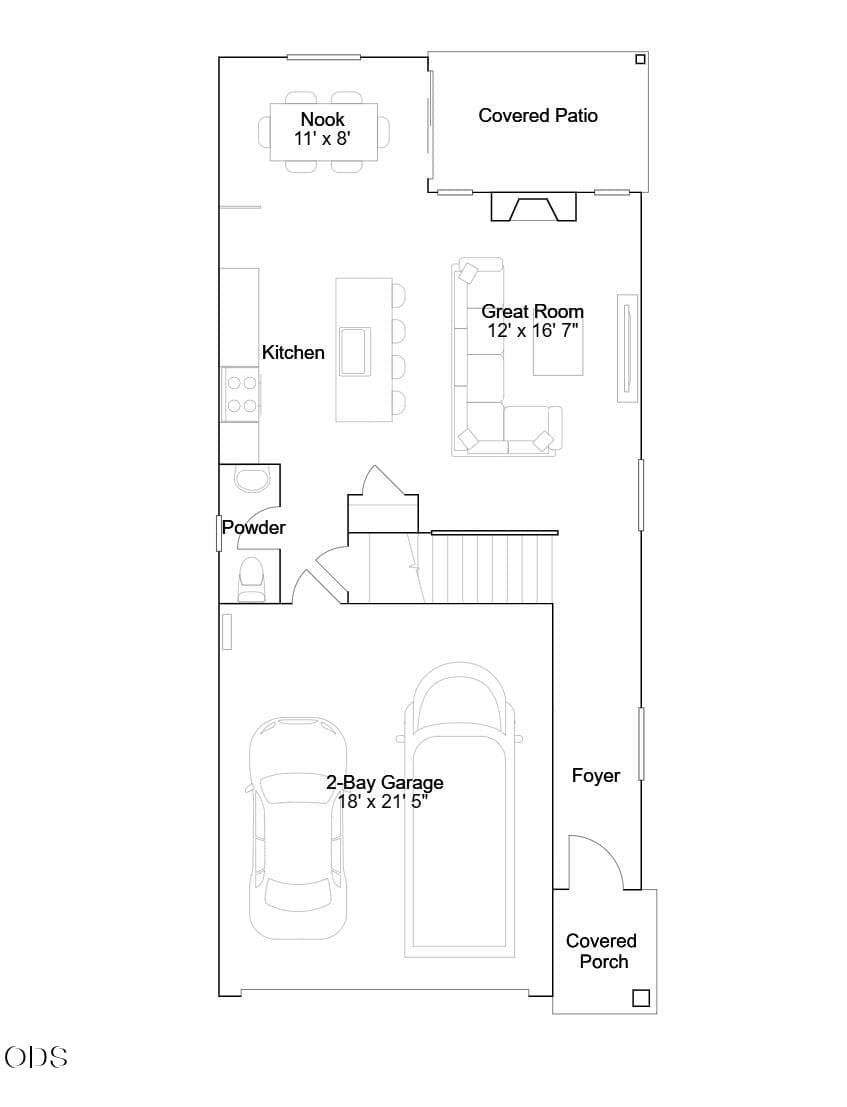 Aubrey floorplan 1st floor. Photo 2 of 23, 1234 SW Bryanwood Place, Bend, OR 97702