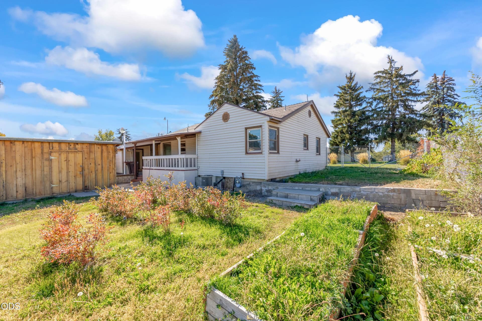 Back Yard with Garden space. Photo 2 of 13, 681 SE Turner Street, Madras, OR 97741