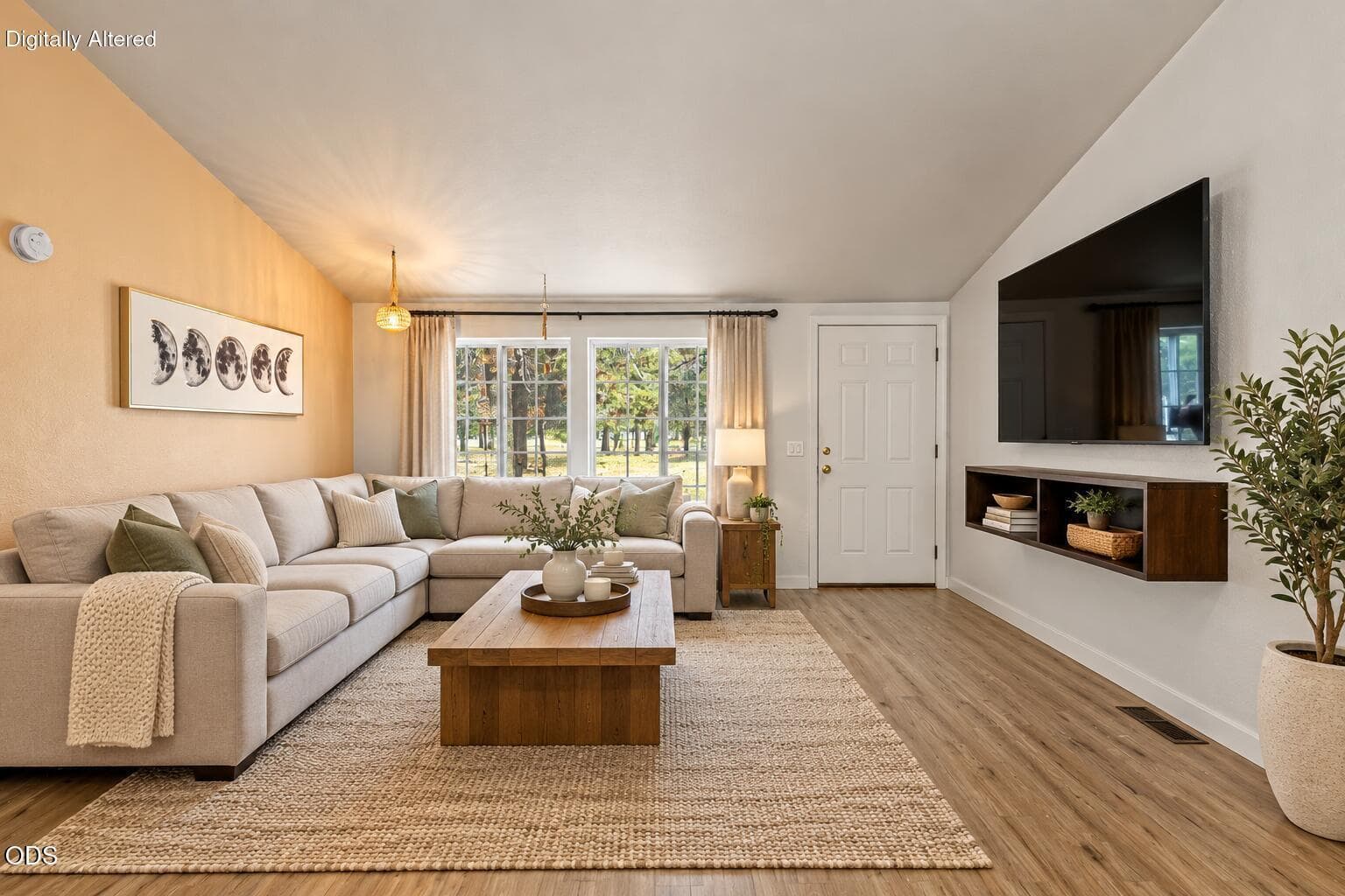 Warm Neutral Modern Living Room. Photo 3 of 32, 55833 Wood Duck Drive, Bend, OR 97707